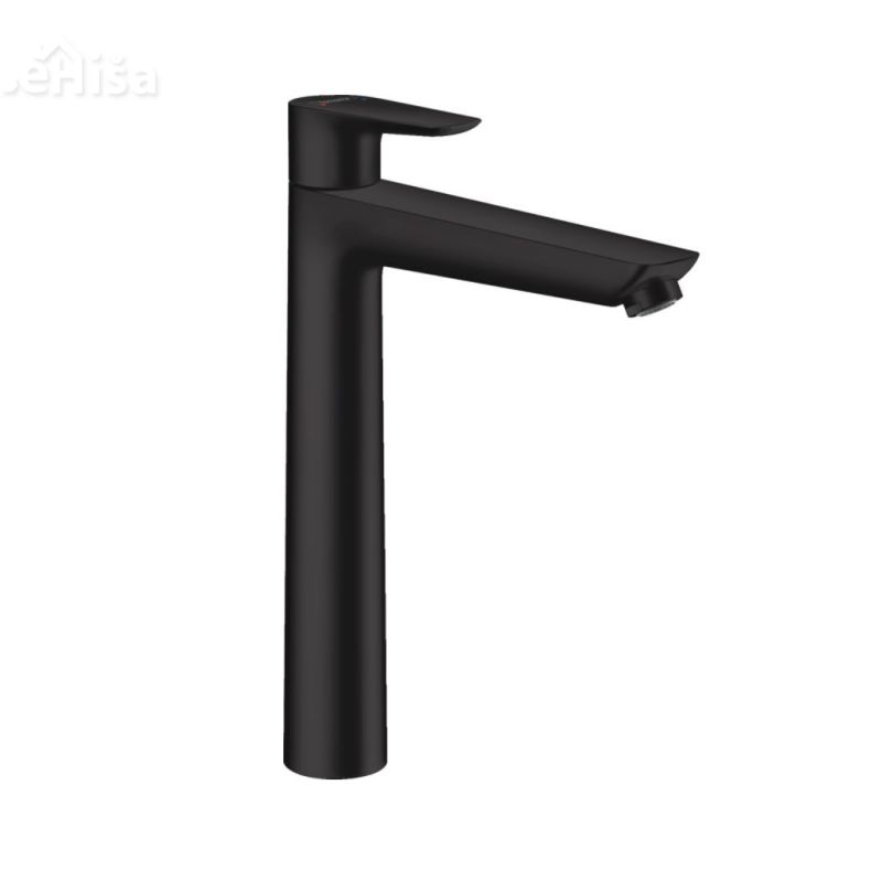 Povišana armatura za umivalnik Talis E črna mat HANSGROHE 71716670
