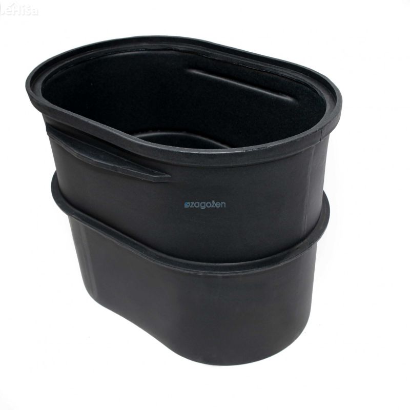 Povišek za termo jašek črne barve višine 50 cm ZAGOŽEN
