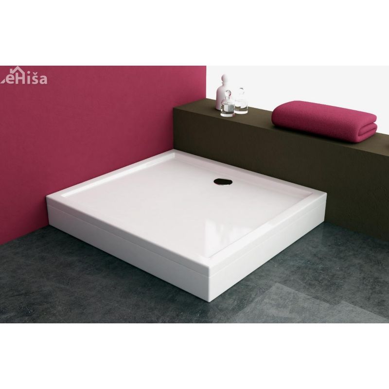 Pravokotna tuš kad Flamenco 90x90 z oblogo KOLPA-SAN 534760