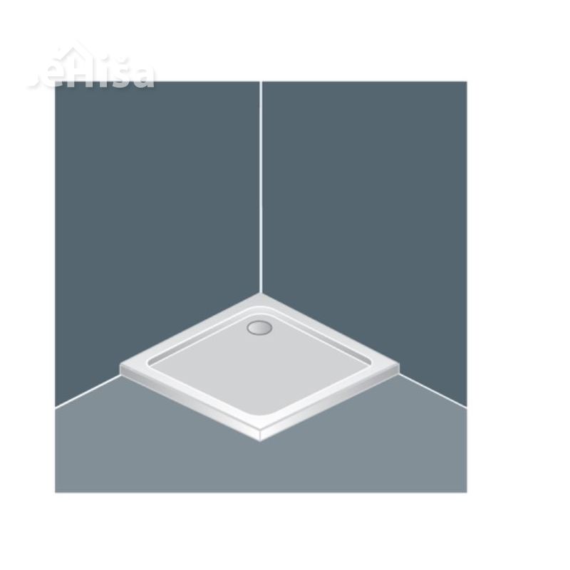 Pravokotna vgradna tuš kad Moonwalk 120x90 cm liti marmor KOLPA-SAN
