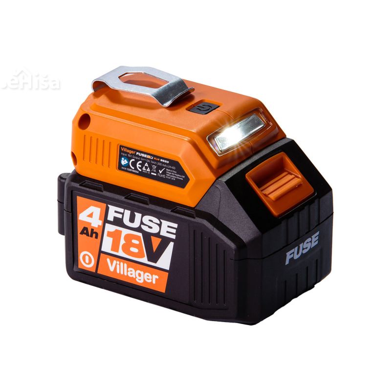 Prenosna baterijska svetilka in USB polnilec VLN 9920 brez baterije VILLAGER 056366