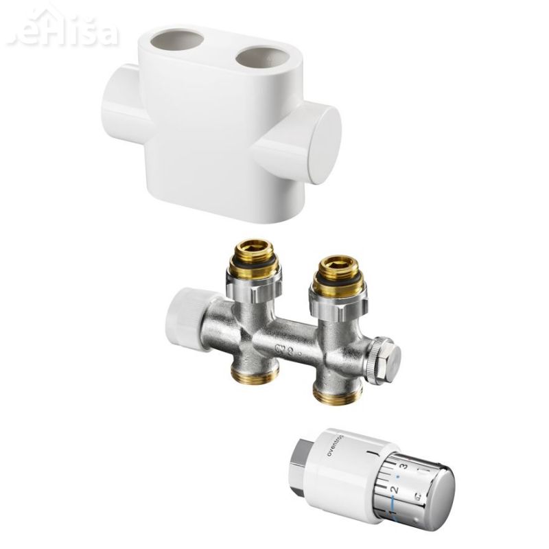 Priključek za radiator ravni SET Multiblock-T bela OVENTROP 1184183
