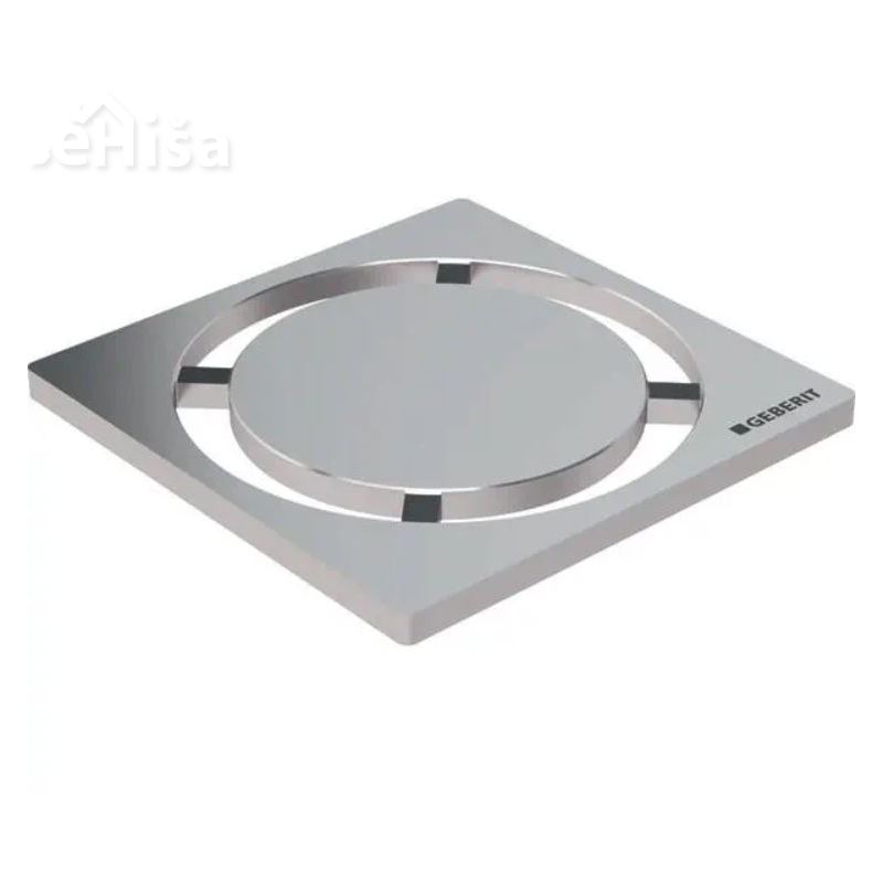 Rešetka sifona Circle 8x8 cm za talni odtok nerjavno jeklo GEBERIT 154.311.00.1
