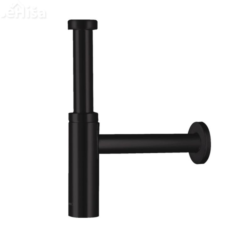 Sifon za umivalnik spodnji del T Flowstar črna mat HANSGROHE 52105670

