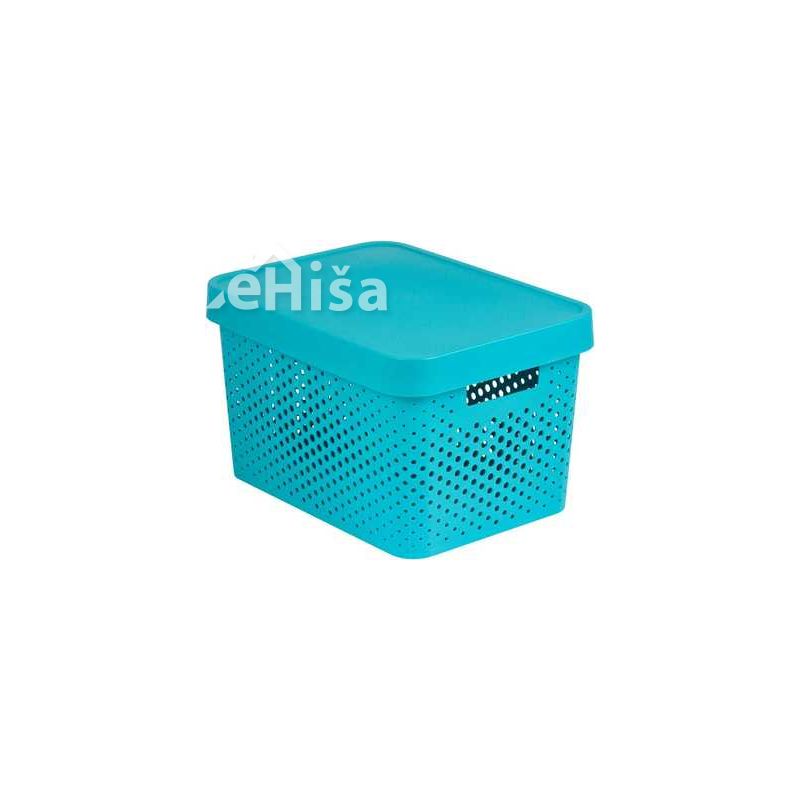 Škatla za shranjevanje INFINITY 17 L modra CURVER 4743-X34
