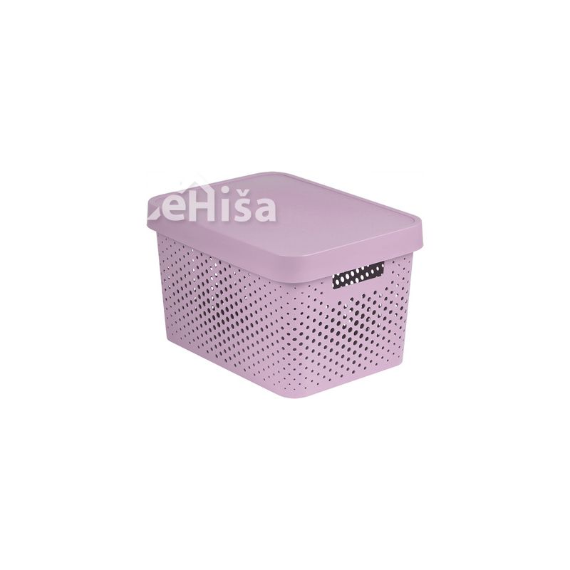 Škatla za shranjevanje INFINITY 17 L roza CURVER 4743-X51
