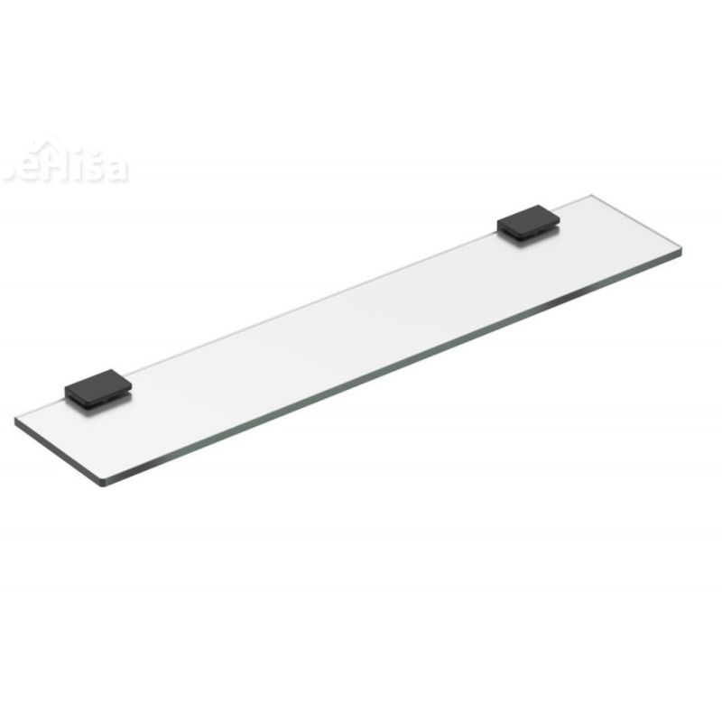 Steklena polica z nosilcema NEX črna KOIN NEX300B
