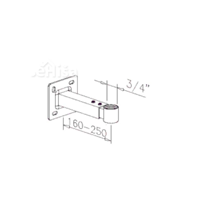 Stenska konzola za raztezne podode 160-250 mm 15-50 L ELBI
