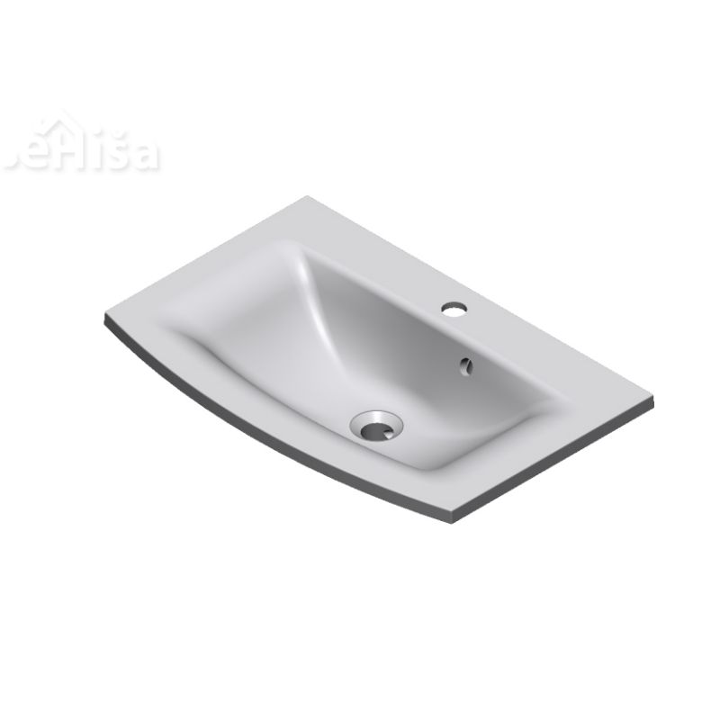 Stenska omarica z umivalnikom Headway 70 cm bela AQUA RODOS