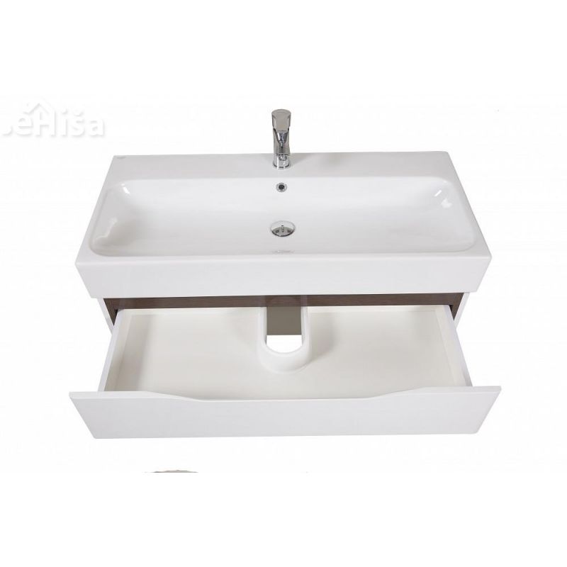 Stenska omarica z umivalnikom Venice 100 cm wenge AQUA RODOS