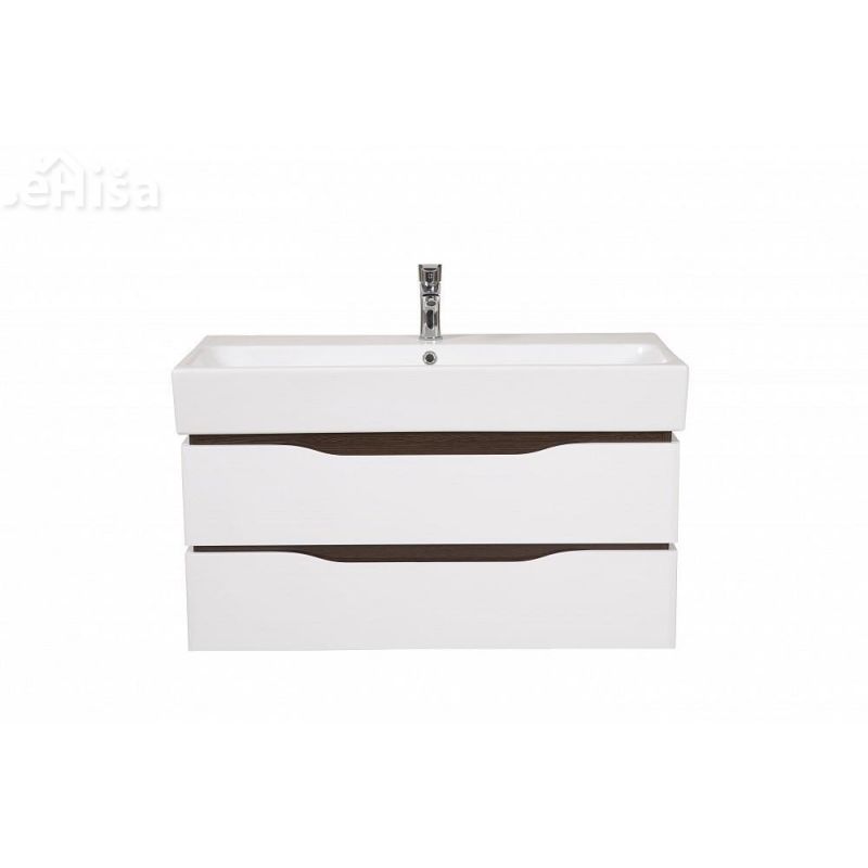 Stenska omarica z umivalnikom Venice 100 cm wenge AQUA RODOS