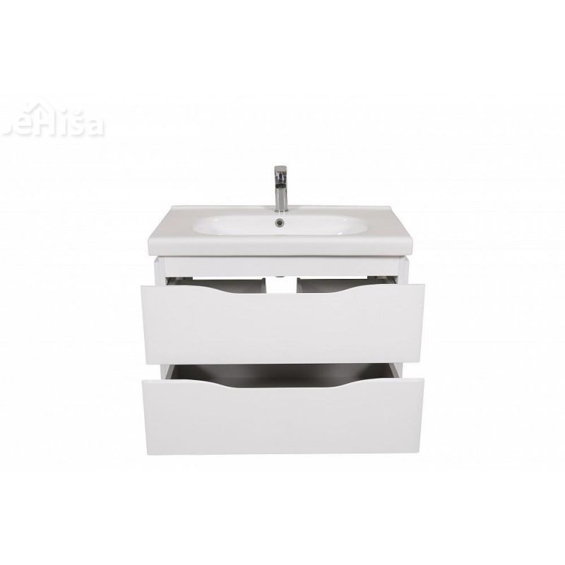 Stenska omarica z umivalnikom Venice 80 cm bela AQUA RODOS