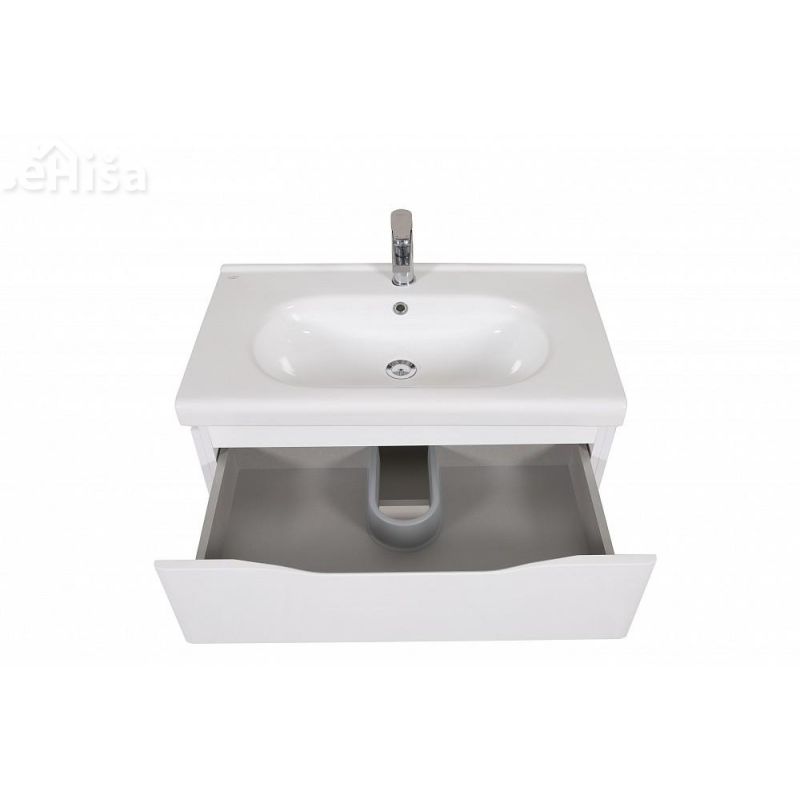 Stenska omarica z umivalnikom Venice 80 cm bela AQUA RODOS