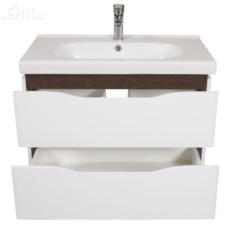 Stenska omarica z umivalnikom Venice 80 cm wenge AQUA RODOS