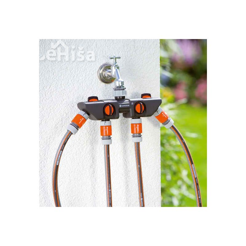 Štirikraki razdelilnik za vodo GARDENA 08194-20

