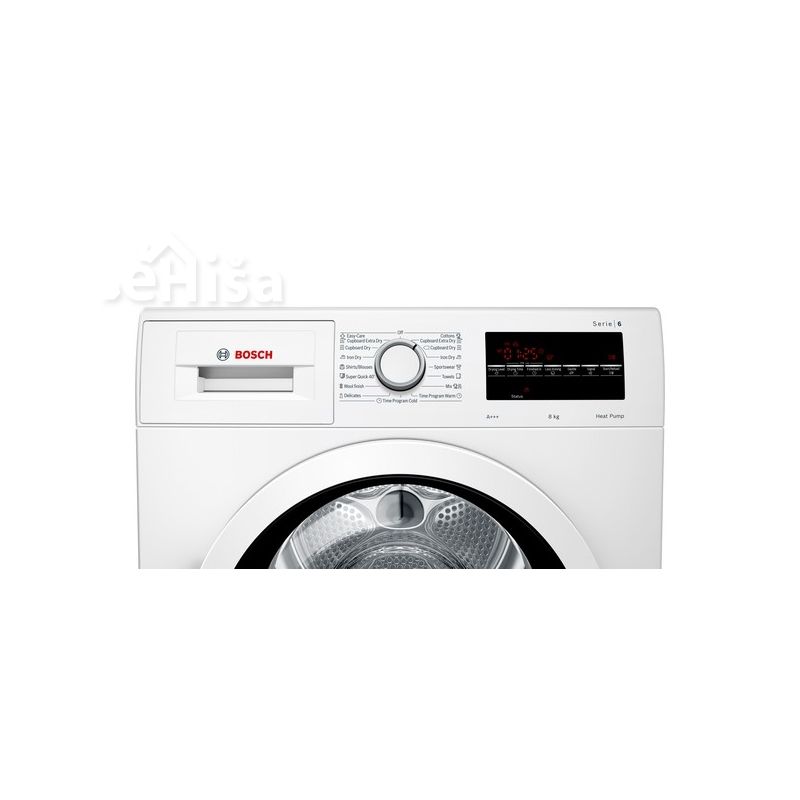 Sušilni stroj s toplotno črpalko 8 kg perila BOSCH WTR87TW0BY