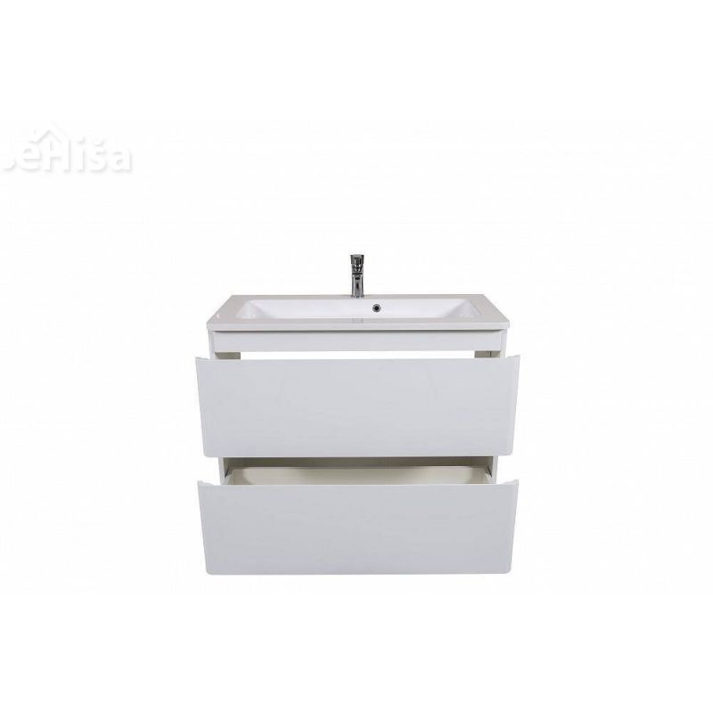 Talna omarica z umivalnikom Akcent 100 cm bela AQUA RODOS