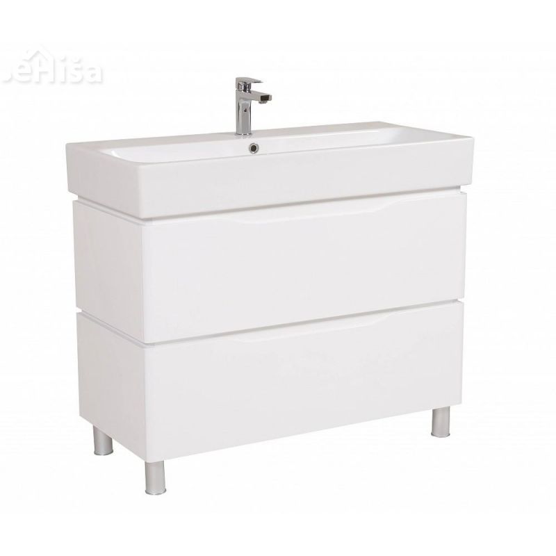 Talna omarica z umivalnikom Venice 100 cm bela AQUA RODOS