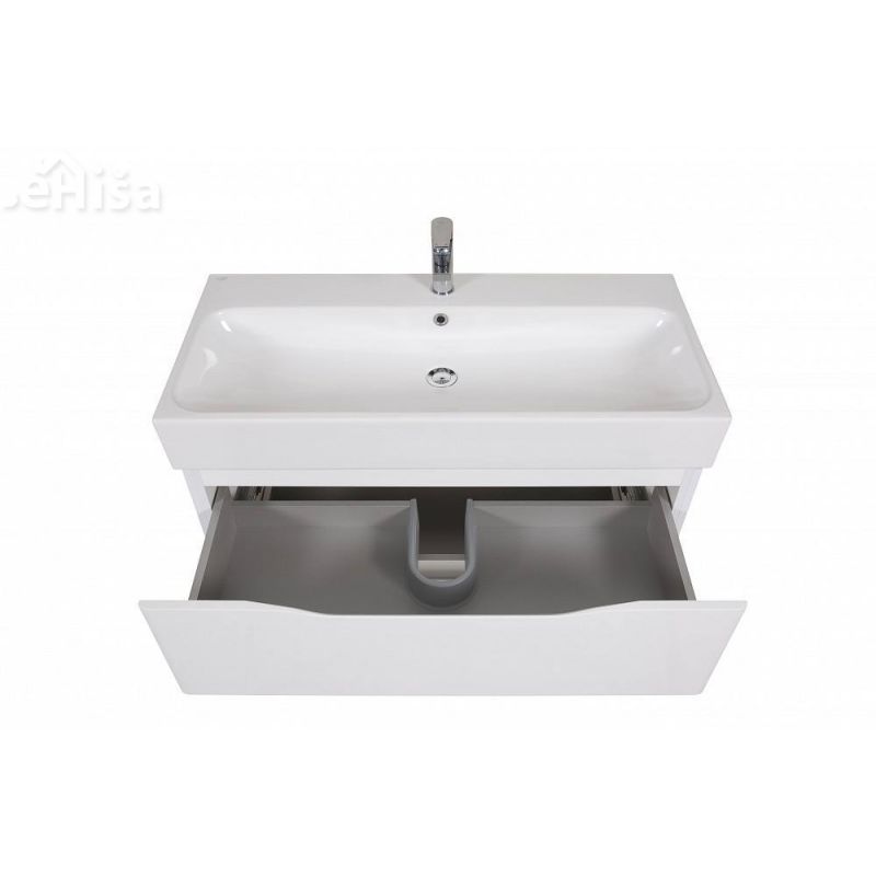 Talna omarica z umivalnikom Venice 100 cm bela AQUA RODOS