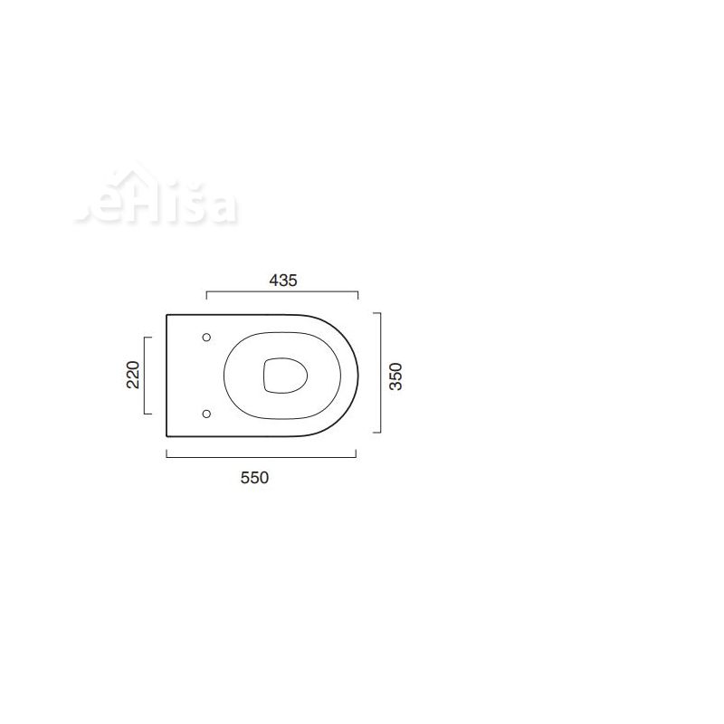 Talna WC školjka ZERO 55x35 CATALANO 1VP55R00
