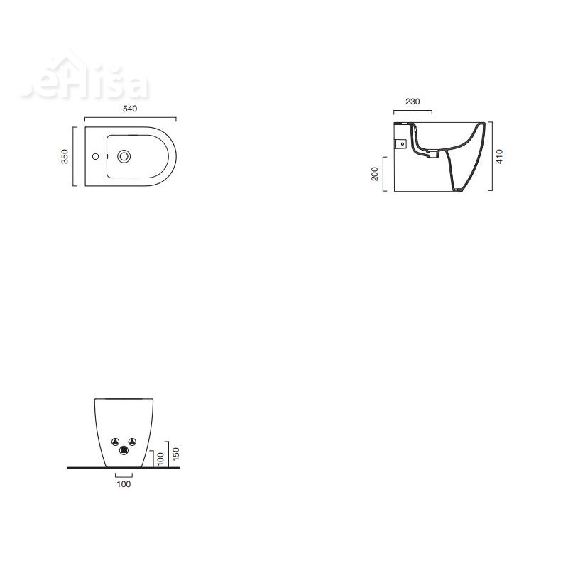 Talni bide Sfera 54x35 CATALANO 1BIS54R00
