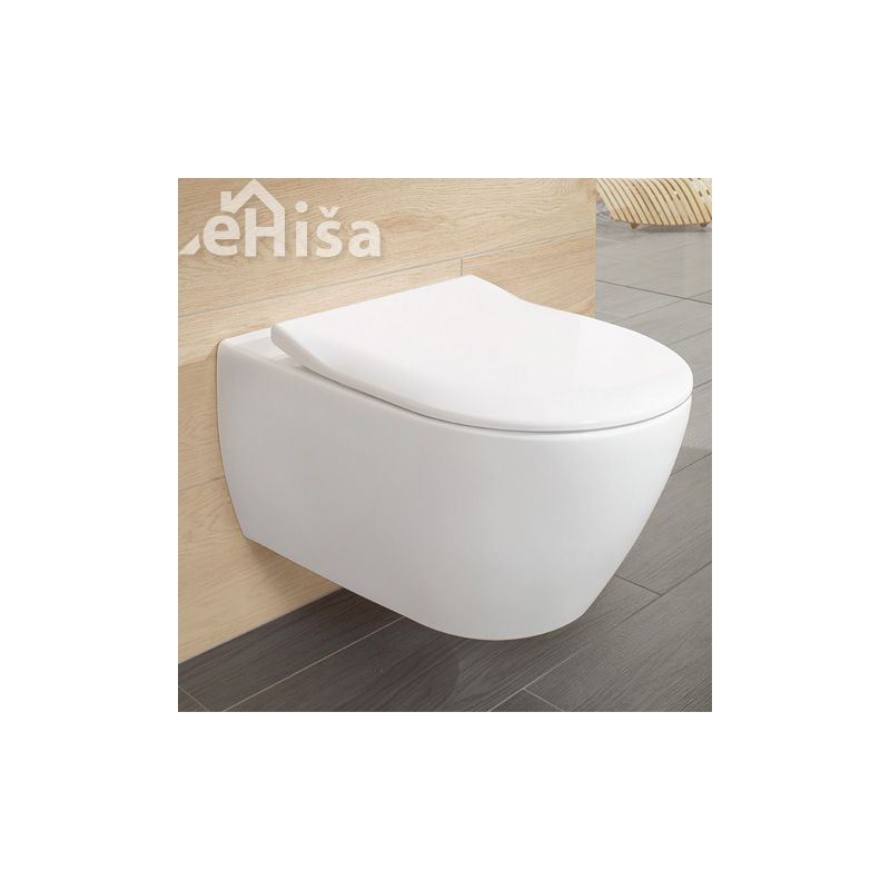 Tanka WC deska s počasnim zapiranjem SUBWAY 2.0 VILLEROY & BOCH 9M78S101
