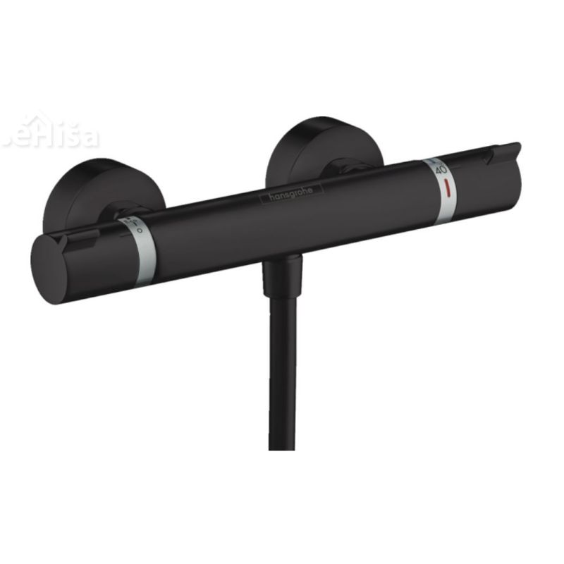 Termostatska armatura za prho ECOSTAT črna mat HANSGROHE 13116670
