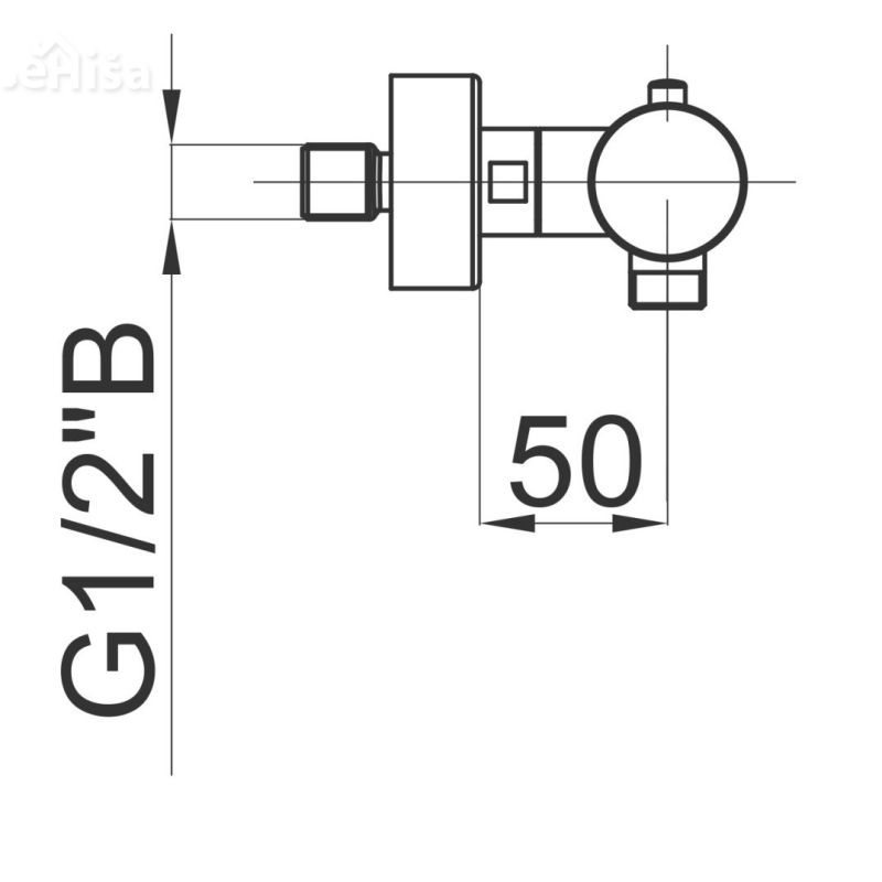 Termostatska armatura za tuš kad Fresh t40 samo armatura UNITAS 00440
