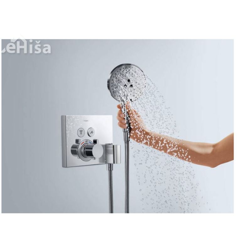 Termostatska pokrivna plošča SHOWERSELECT krom 2 fukciji HANSGROHE 15765000

