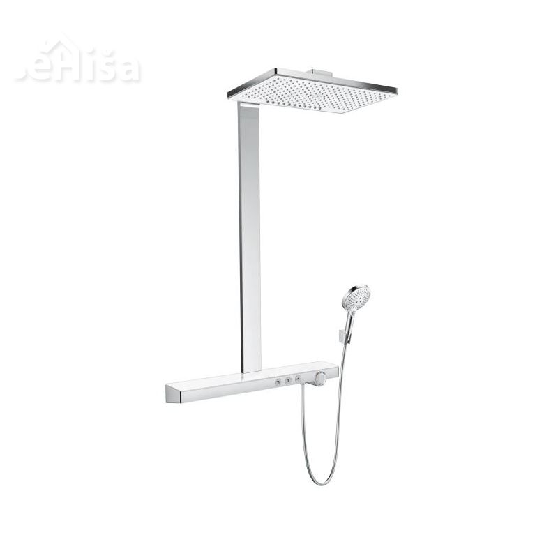Termostatski stenski tuš komplet Rainmaker Select Showerpipe 460 bela-krom HANSGROHE 27028400
