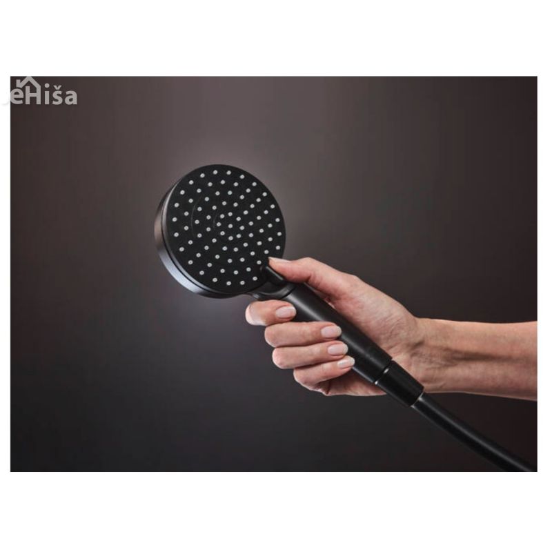 Termostatski tuš set Vernis Shape 230 1 jet EcoSmart črna mat HANSGROHE 26097670
