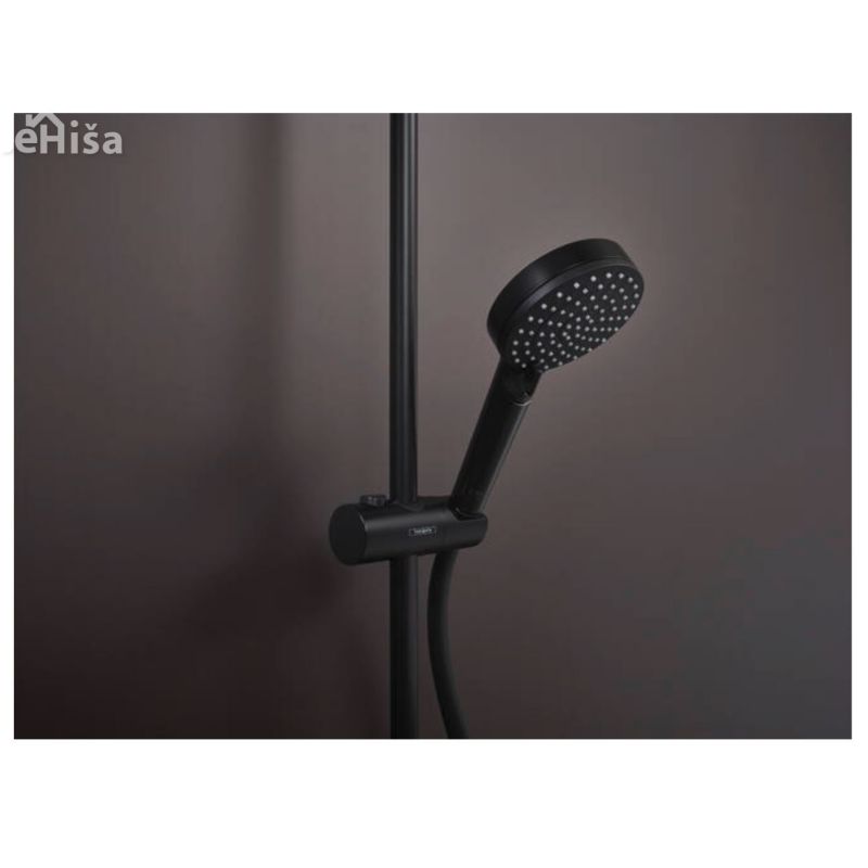 Termostatski tuš set Vernis Shape 230 1 jet EcoSmart črna mat HANSGROHE 26097670
