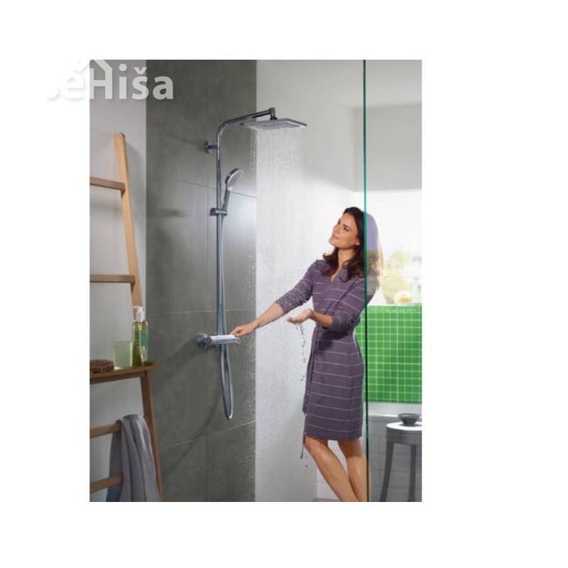 Termostatski tuš set z nadglavno prho Crometta E 240 krom HANSGROHE 27271000
