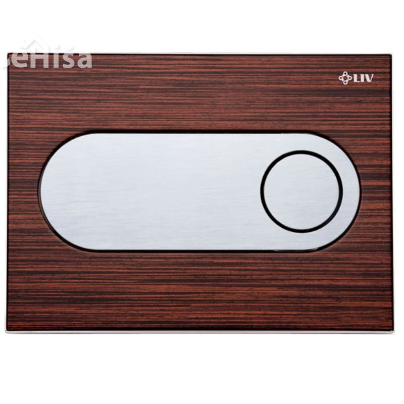 Tipka za dvokoličinsko splakovanje Zircon wenge LIV 68100
