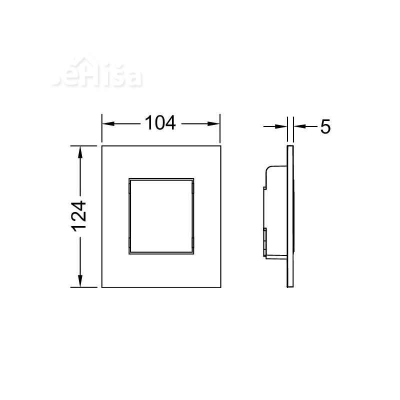 Tipka za splakovanje pisoarja Now bela TECE 9242400
