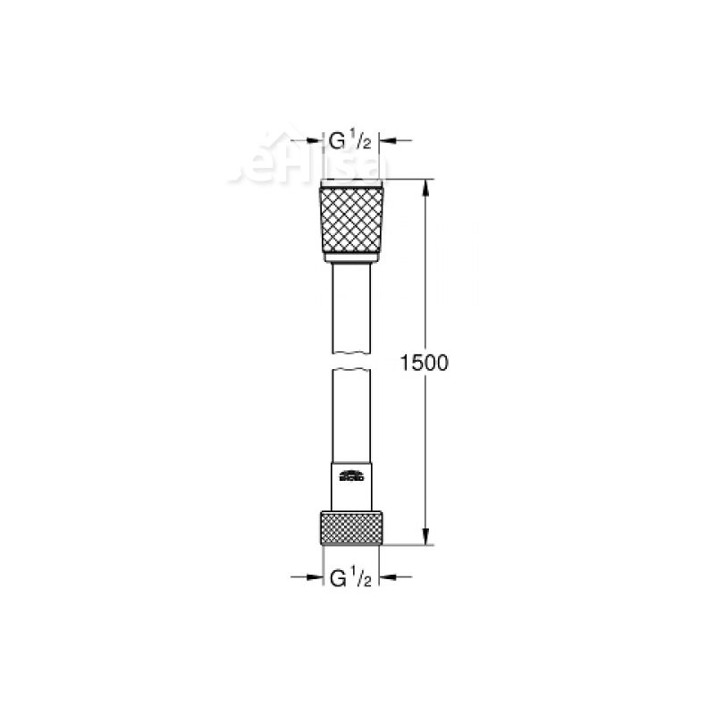 Tuš cev RelexaFlex 150 cm GROHE 28151001

