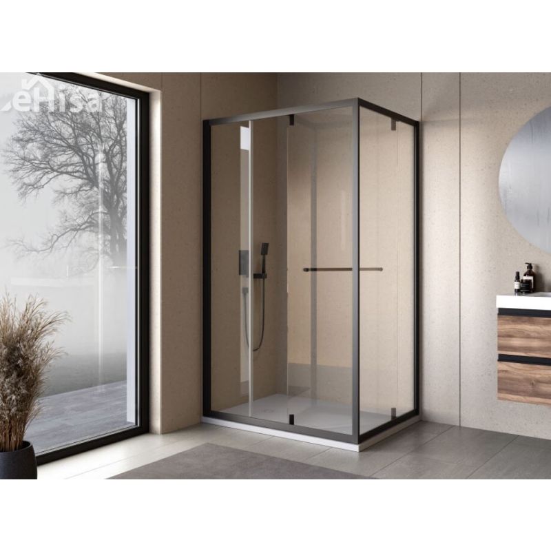 Tuš kabina Stellar UNI DW 120x90 črna KOLPA SAN 518850
