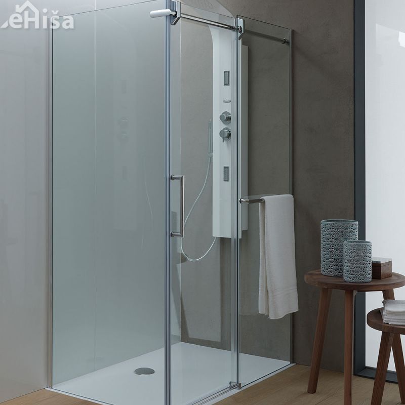 Tuš kabina Virgo TK 140 x 80 cm silver brill UNI KOLPA-SAN 513180