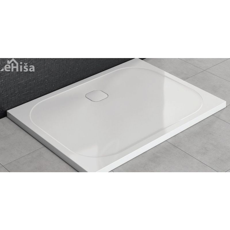 Tuš kad za vgradnjo Pandora Tray 120x90 cm liti marmor bela KOLPA-SAN 560910