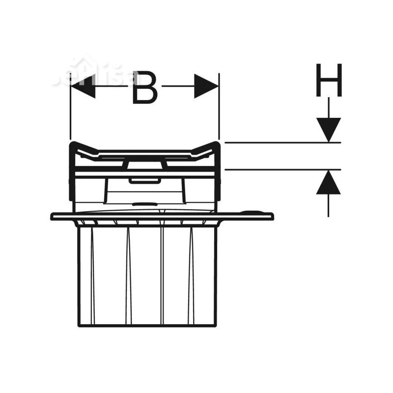 Tuš kanaleta CleanLine20 prilagodljiva 30-90 cm ščetkano nerjavno jeklo-poliran rob GEBERIT 154.450.KS.1
