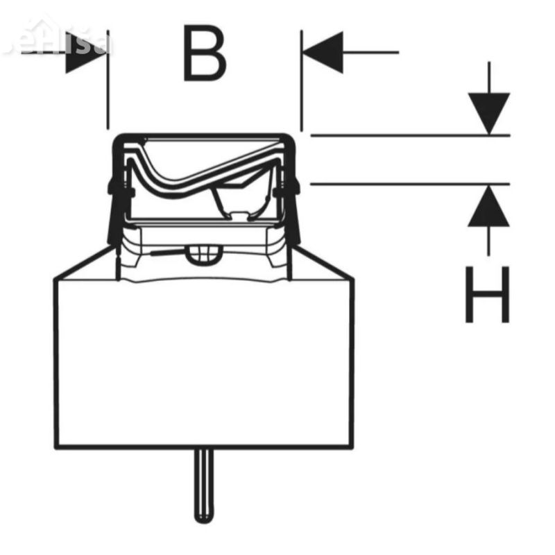 Tuš kanaleta CleanLine50 ščetkano nerjavno jeklo 30-130 cm GEBERIT 154.447.KS.1
