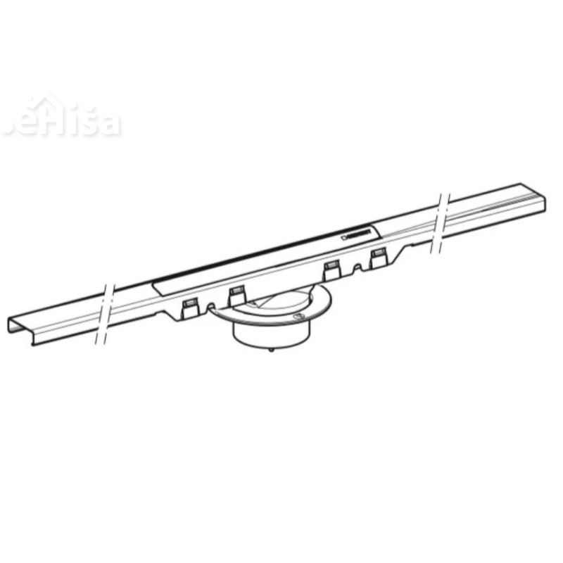 Tuš kanaleta CleanLine50 ščetkano nerjavno jeklo 30-130 cm GEBERIT 154.447.KS.1
