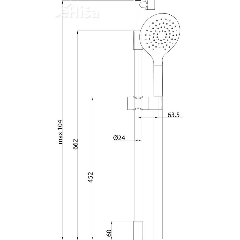 Tuš komplet Smart a07 UNITAS 12462
