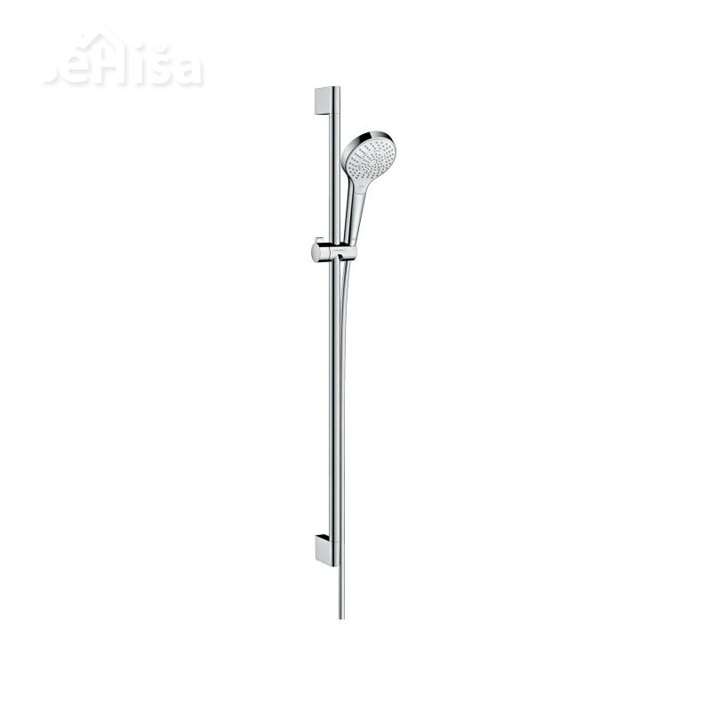 Tuš komplet z ročko in nosilcem Croma Select S 90 cm bela-krom HANSGROHE 26570400
