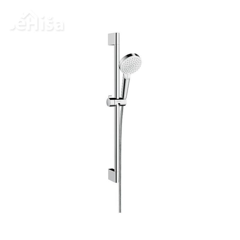 Tuš komplet z ročko in nosilcem Crometa 150 brez armature 65 cm bela-krom HANSGROHE 26534400
