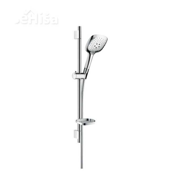 Tuš komplet z ročko in nosilcem Raindance Select E 150 brez armature krom HANSGROHE 27856000
