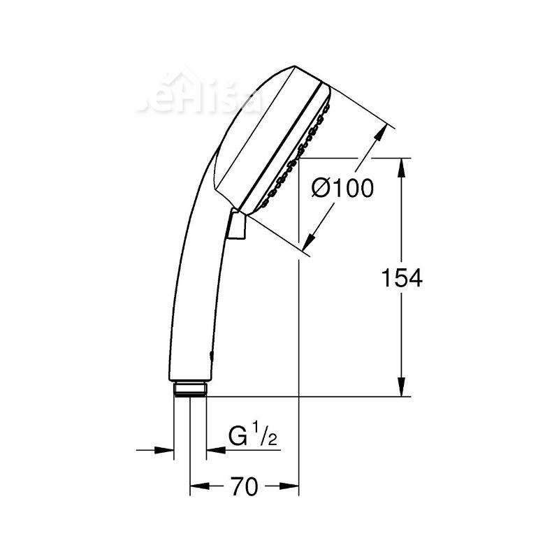 Tuš ročka Tempesta new Cosmpolitan 100 GROHE 27571002
