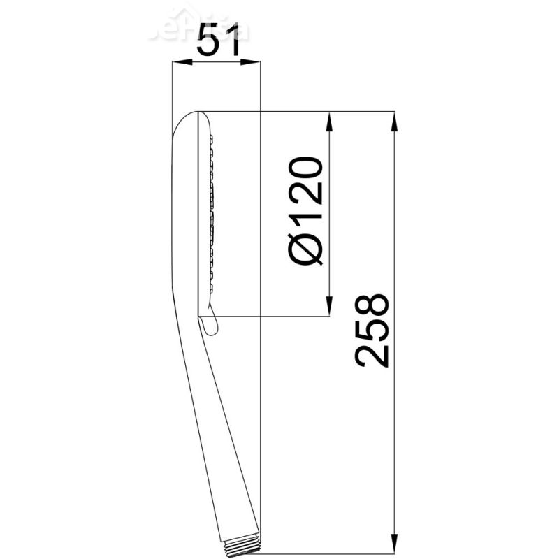 Tuš ročka Thin a02 UNITAS 12051
