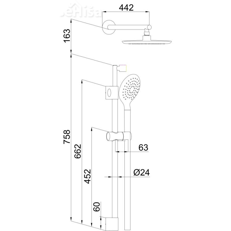 Tuš sisem Smart a12 UNITAS 12552