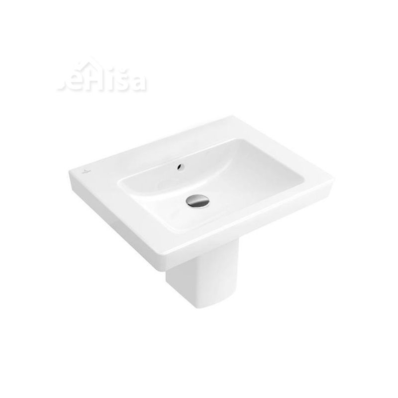 Umivalnik brez luknje SUBWAY 2.0 VANITY 65x47 cm VILLEROY & BOCH
